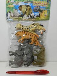 Zvířata divoká set 5ks, plast 8-12cm, v sáčku (24)