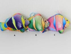Ryba barevná plyš 17cm 3druhy(24)