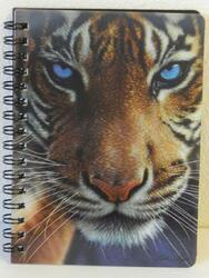 Notes 3D 11x14cm - tygr hnědý modré oči (10)