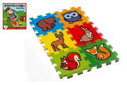 Pěnové puzzle Moje první lesní zvířátka 15x15x1,2cm 6ks