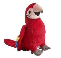 Papoušek červený, plyš 20cm(6) - 1