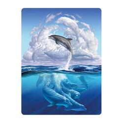 Pohlednice 3D 16cm - delfíni (25)