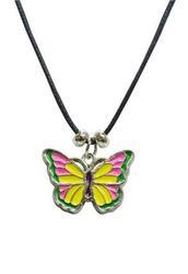 Řetízek s přív. motýl kov barevný(12)