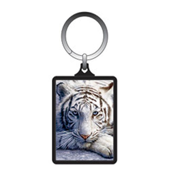 Klíčenka 3D 5x6cm - bílý tygr (10)