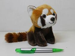 Panda červená sedící, plyš 14cm(6ks/bal)