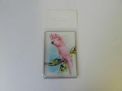 Magnet kakadu růžový 5,5x8cm