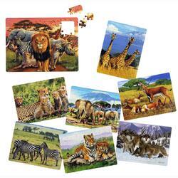 Puzzle safari zvířata 8 druhů(40ks/bal)