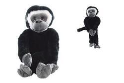 Opice gorila plyš 38cm ruce suchý zip