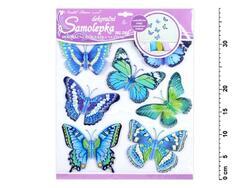 Samolepící dekorace motýli modří