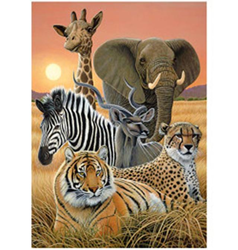 Obrázek 3D 30x40cm - safari