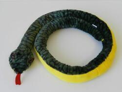Had zeleno-černý plyš 140cm
