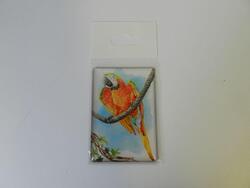 Magnet papoušek červený 5,5x8cm