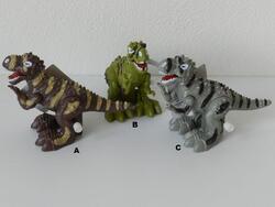 Dinosaurus chodící na klíček plast 12cm, 3dr (12)