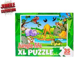 Puzzle Jungle Expedition Život v džungli 62x46cm 35ks v krabičce