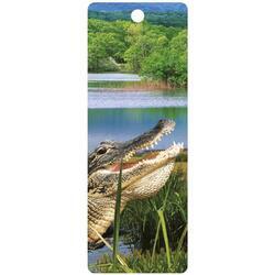 Záložka 3D 15,5x5,7cm - krokodýl