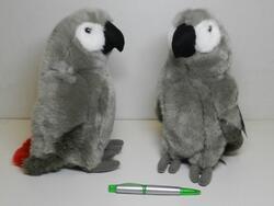 Papoušek šedý plyš 26cm