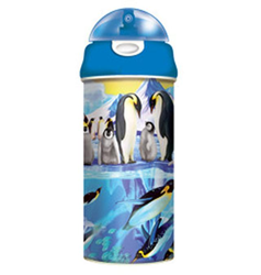 Láhev na pití 3D - tučňáci, 500ml (6)