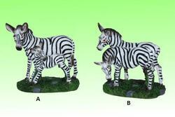 Zebra PÁR, plast 8cm, 2sort