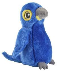Papoušek modrý plyš 20cm, velké oči