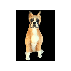 Pes Boxer sedící plyš 64cm 