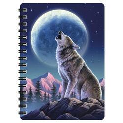 Notes 3D 11x14cm - vyjící vlk (10)