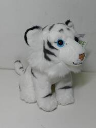 Tygr bílý sedící, plyš 20cm