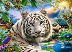 Puzzle tygr bílý 180dílků