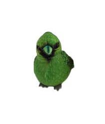 Ptáček zelený plyš 15cm (250)