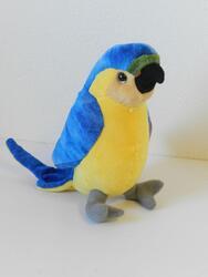 Papoušek modro-žlutý plyš 20cm