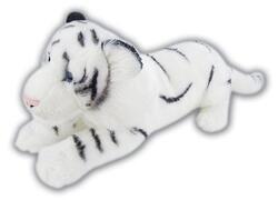 Tygr bílý ležící plyš 60cm