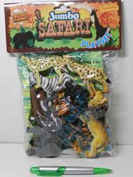 Zvířátka safari plast v sáčku (12)