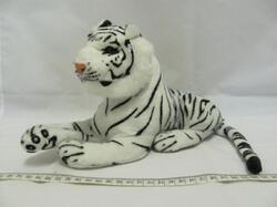 Tygr bílý ležící plyš 25cm (180/karton)
