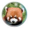 Magnet kulatý 5cm - panda červená (12)