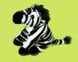 Zebra plyš sedící