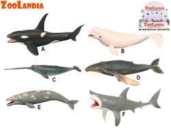 Mořská zvířata plast Zoolandia 18-26cm 6druhů v sáčku (12ks/bal)