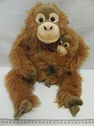 Orangutan s mládětem plyš 25cm