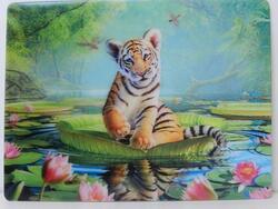 Pohlednice 3D 16cm - tygr mládě (25)