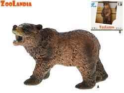 Medvěd Grizzly Zoolandia 10,5-11cm 2druhy v krabičce