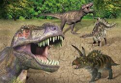 Pohlednice 3D 16cm - dinosauři