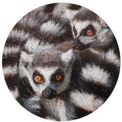 Puzzle kruh lemur 56 dílků