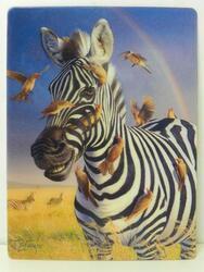 Pohlednice 3D 16cm - zebra (25)