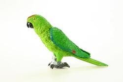 Papoušek zelený 16,5cm plast(24)