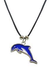 Řetízek s přív. delfín kov barevný(12)