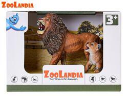 Lev s mládětem Zoolandia v krabičce