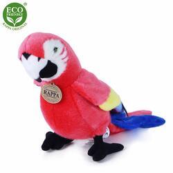 Papoušek červený plyš 25cm 