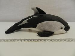 Delfín černý plyš 23cm(6ks/bal)