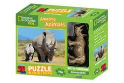 Puzzle 3D Nosorožec