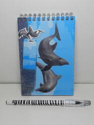 Notes delfín+pero s magnetem, 20cm(12)