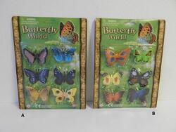 Motýlci plast 6,5cm, set 6 ks na kartě
