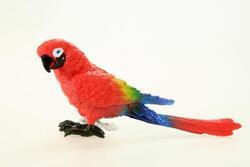 Papoušek červený plast(24)